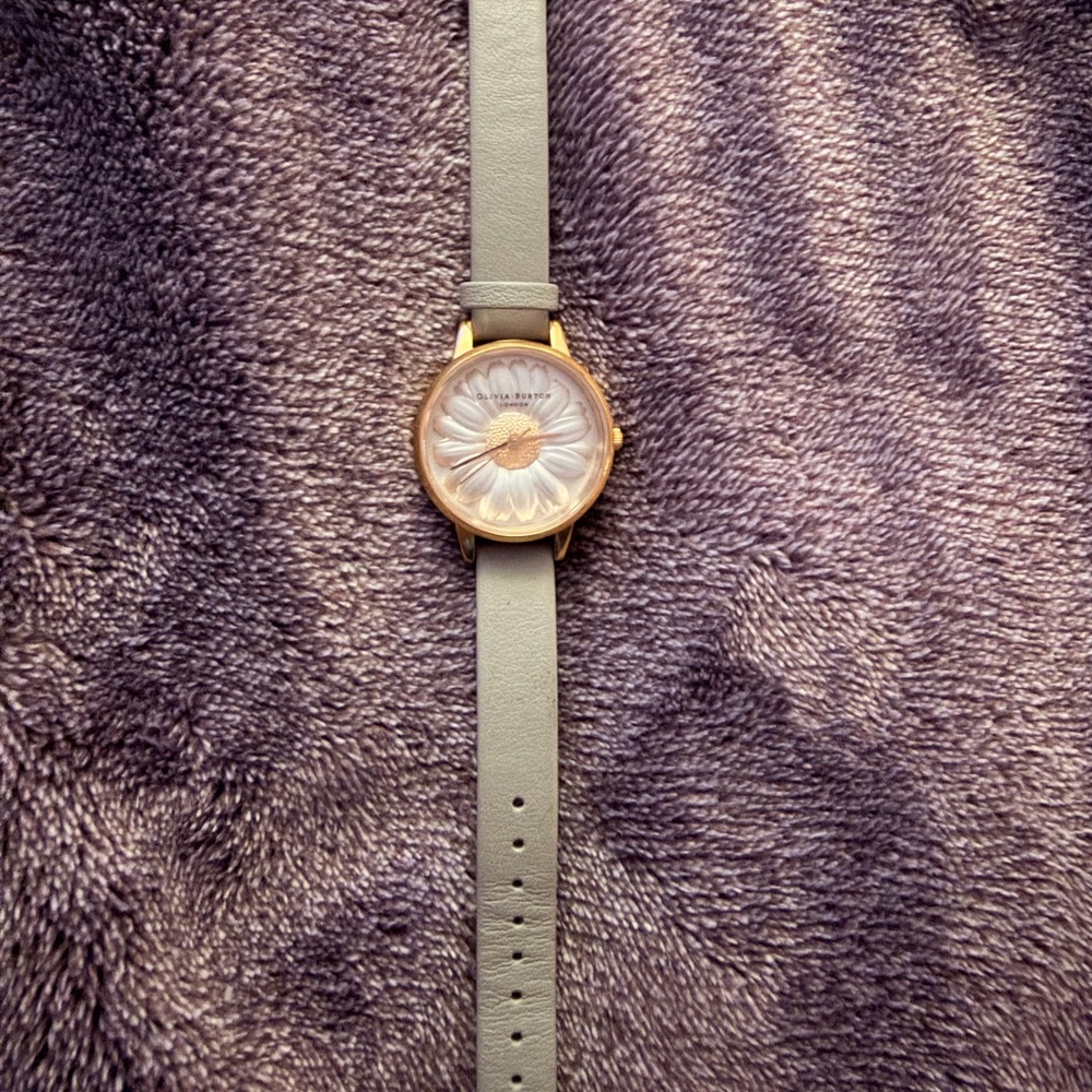 OLIVIA BURTON Gold and Gray Watch - Picture 1 of 5